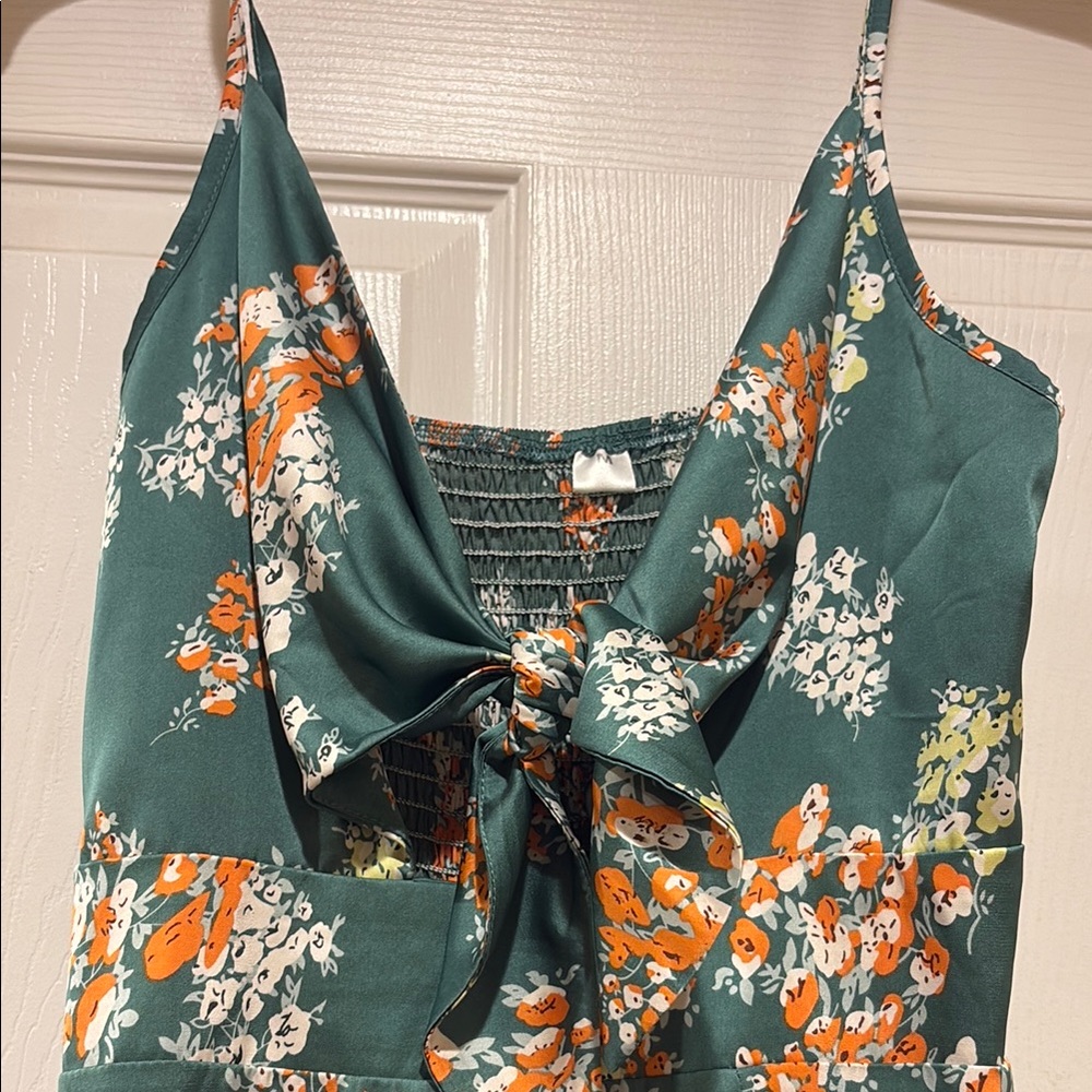 Floral Green Dress - Picture 3 of 7